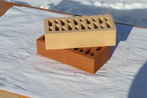 Красный, светлый кирпич